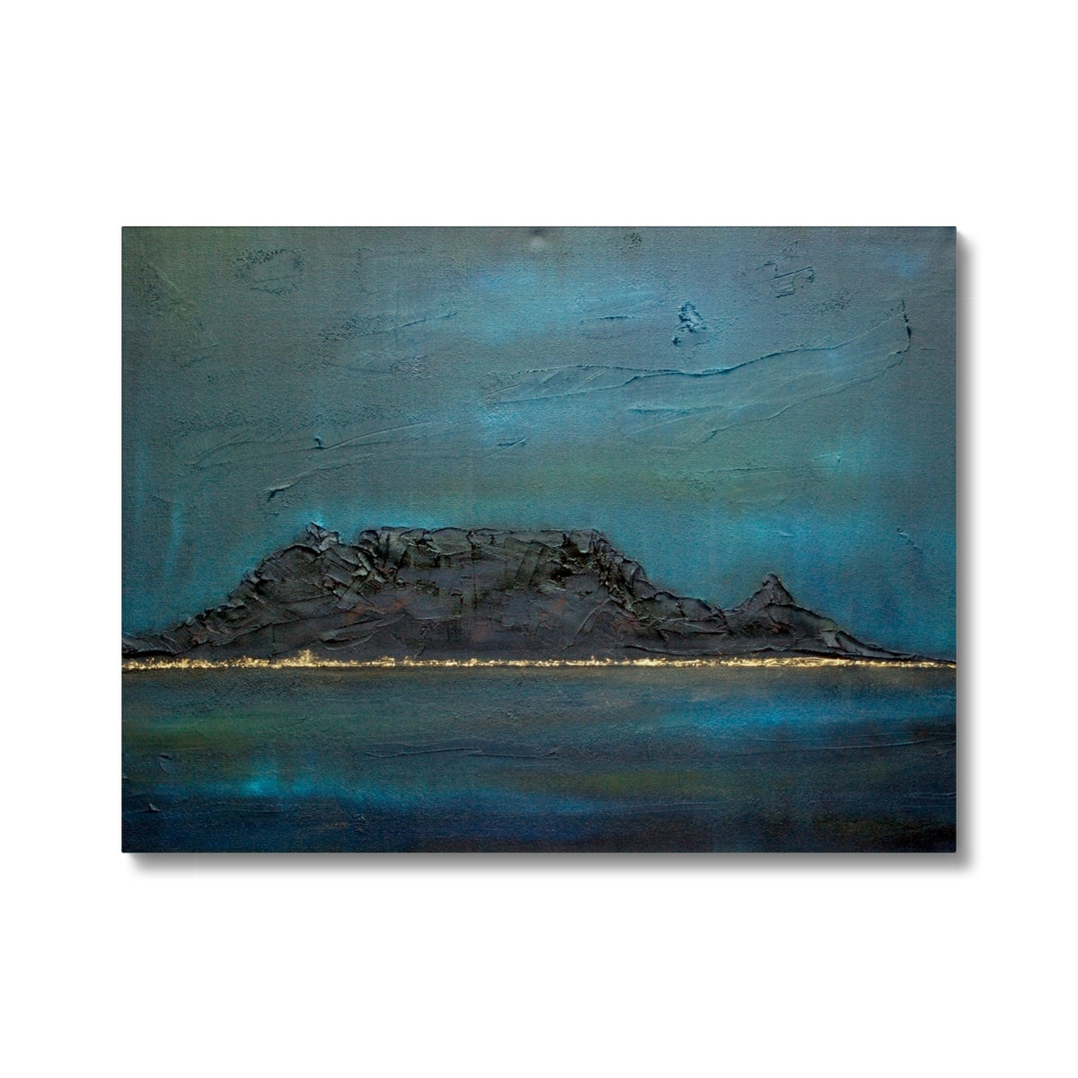 Table Mountain Dusk Painting | Canvas From Scotland