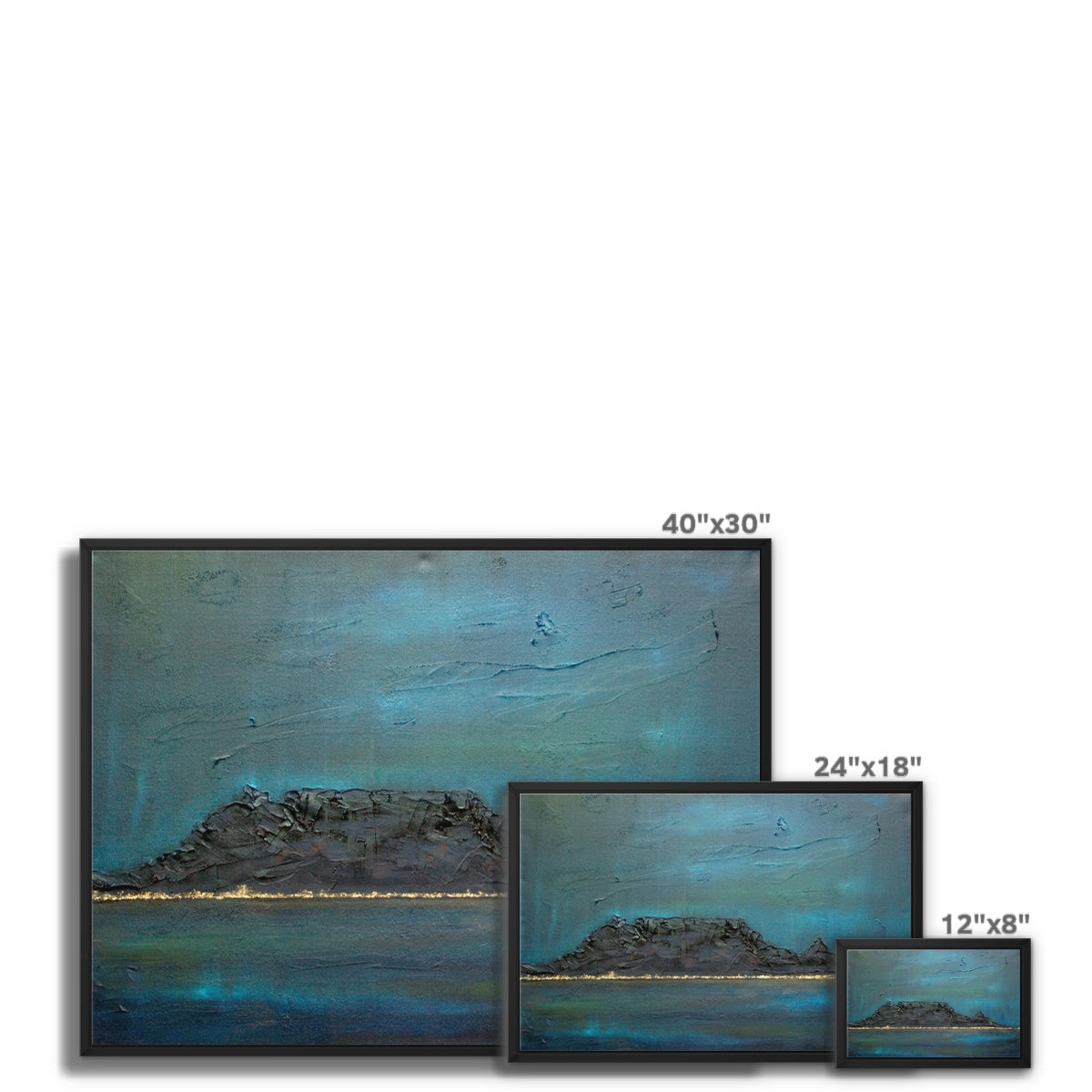 Table Mountain Dusk Painting | Framed Canvas Prints From Scotland