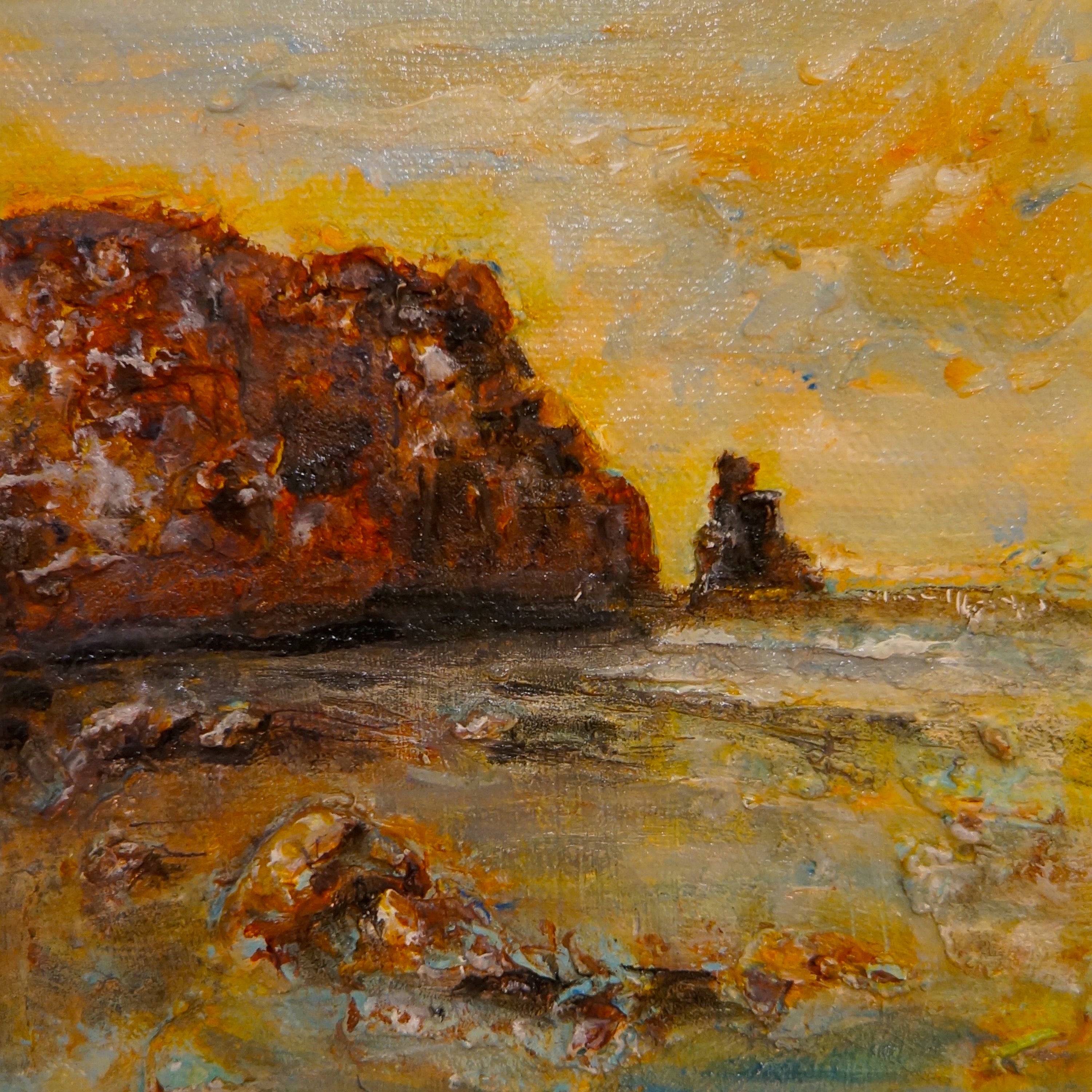 Talisker Bay Skye Wooden Art Block - Scottish - Gallery Scotland