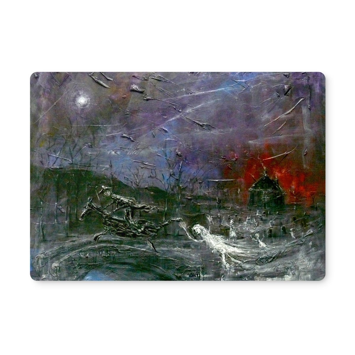 Tam O Shanter Art Gifts Placemat-Placemats-Abstract & Impressionistic Art Gallery-2 Placemats-Paintings, Prints, Homeware, Art Gifts From Scotland By Scottish Artist Kevin Hunter