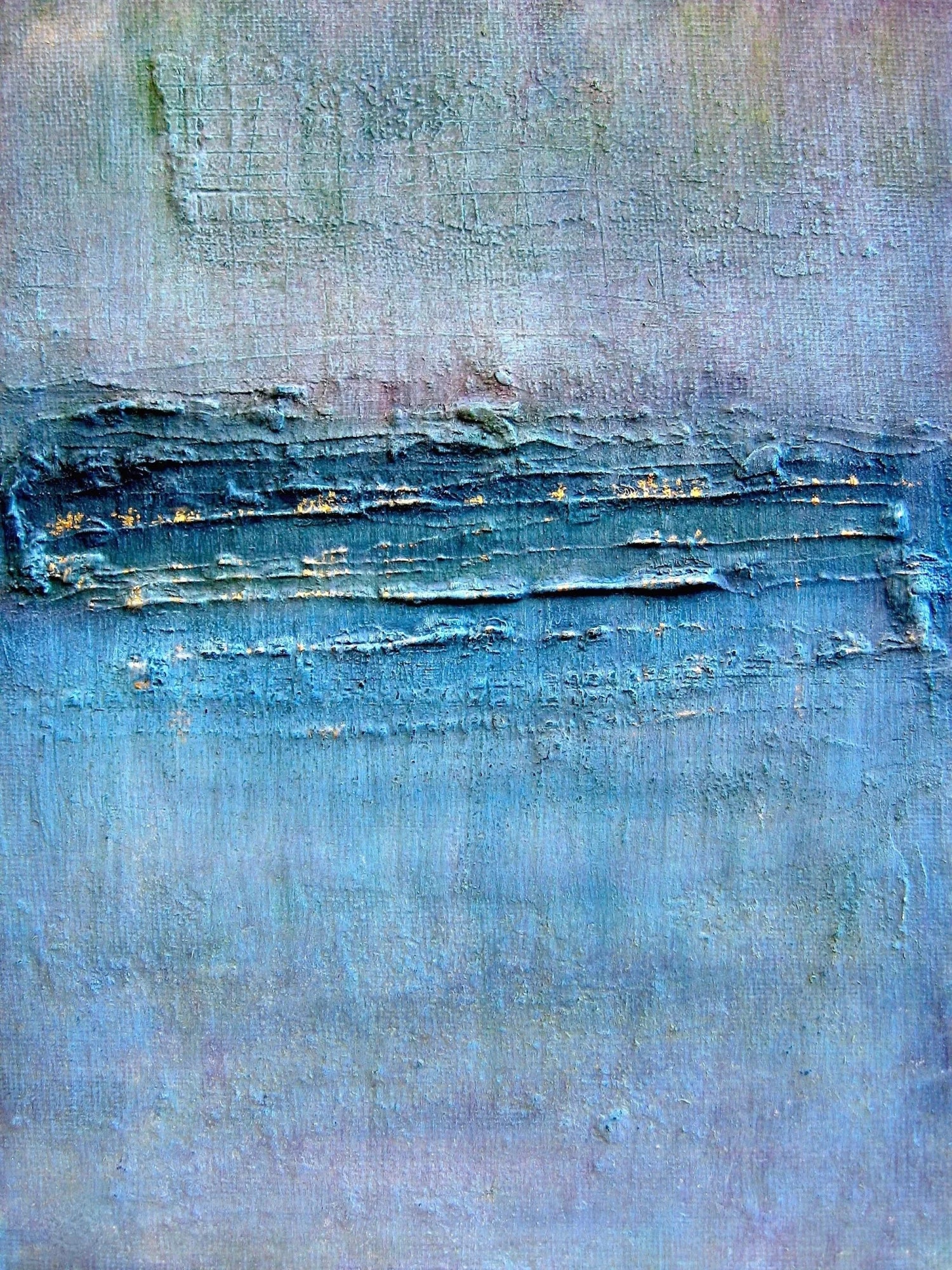 A Textured River Clyde - Art Gallery Scotland Worldwide Shipping Textured Abstract Painting Kevin Hunter Portfolio Giclee Prints | Scottish