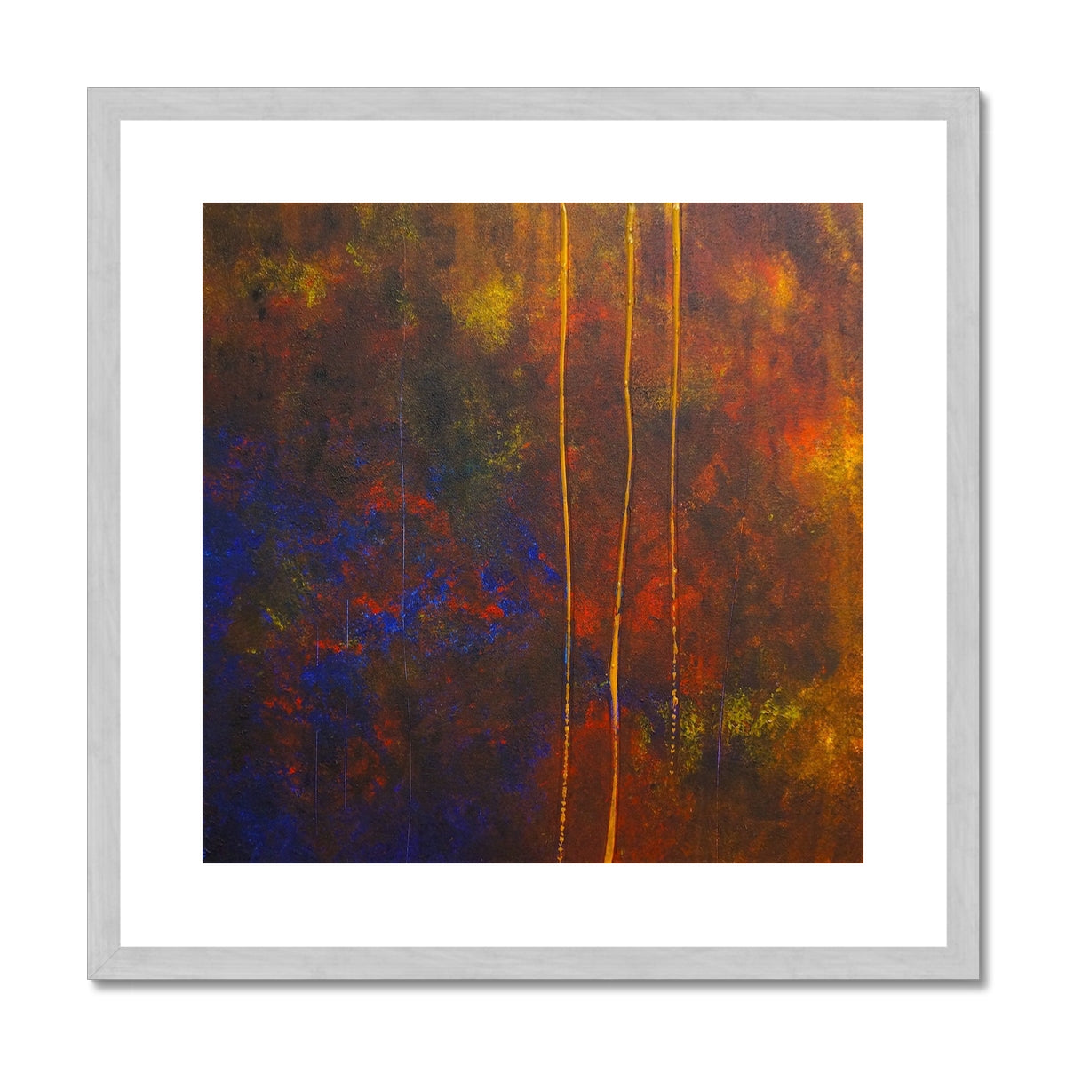 The Autumn Wood Abstract Painting | Antique Framed & Mounted Prints From Scotland