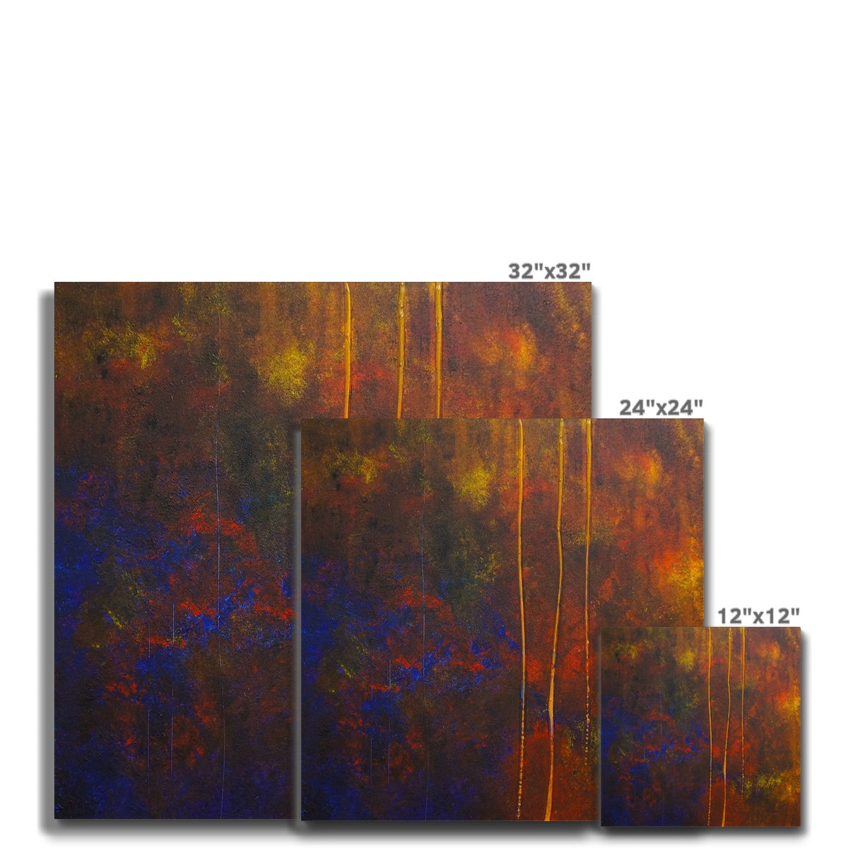 The Autumn Wood Abstract Painting | Canvas From Scotland