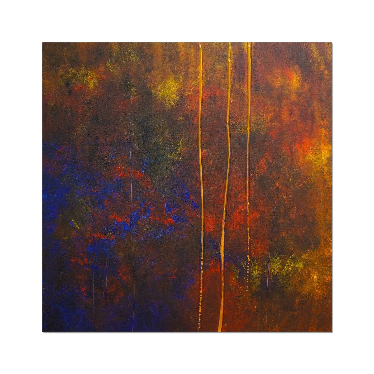 The Autumn Wood Abstract Painting | Fine Art Prints From Scotland