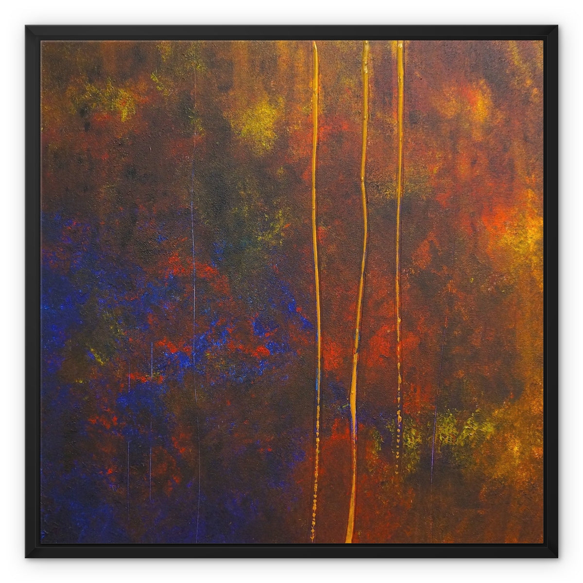 The Autumn Wood Abstract Painting | Framed Canvas Prints From Scotland