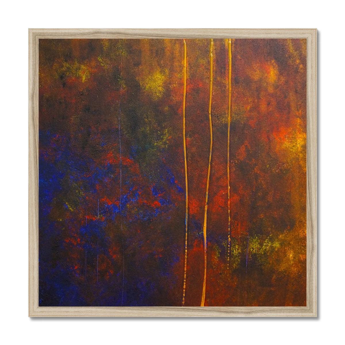 The Autumn Wood Abstract Painting | Framed Prints From Scotland