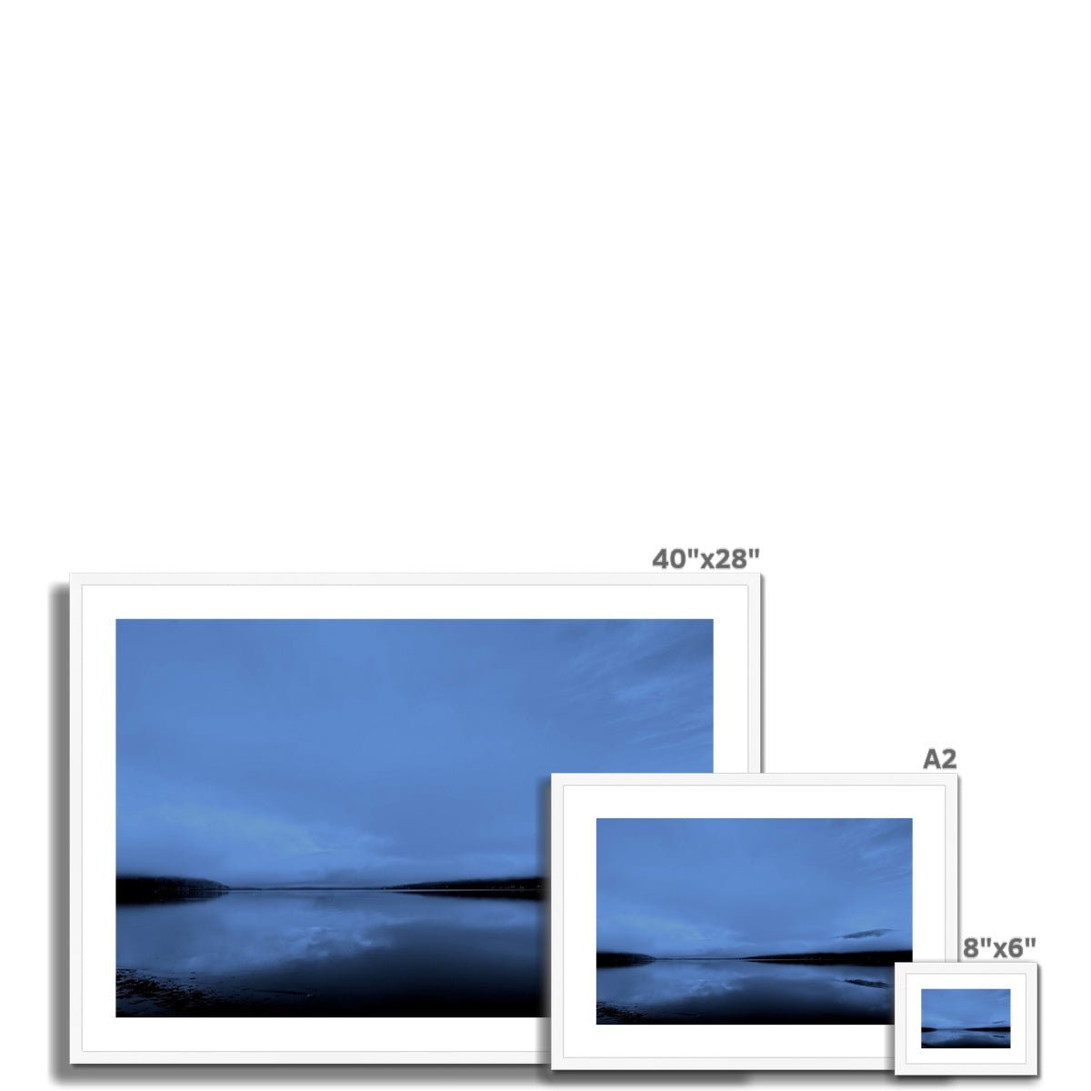 The Blue Hour Loch Fyne Painting | Framed & Mounted Prints From Scotland