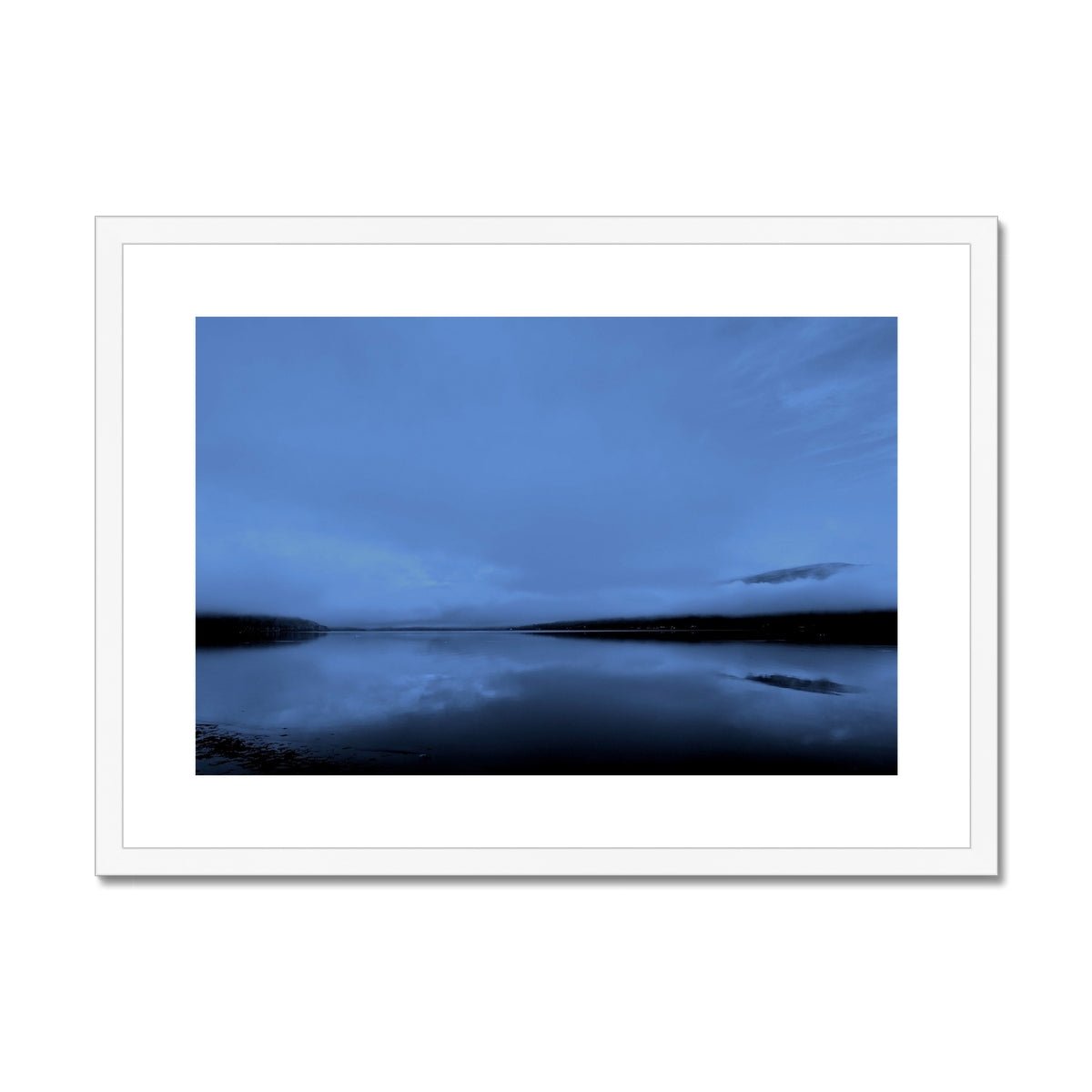 The Blue Hour Loch Fyne Painting | Framed &amp; Mounted Prints From Scotland