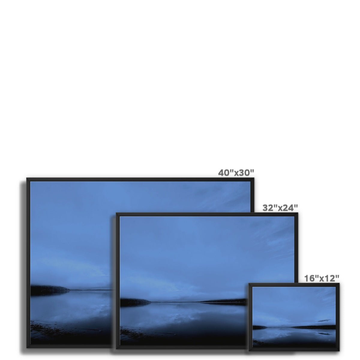 The Blue Hour Loch Fyne Painting | Framed Canvas Prints From Scotland