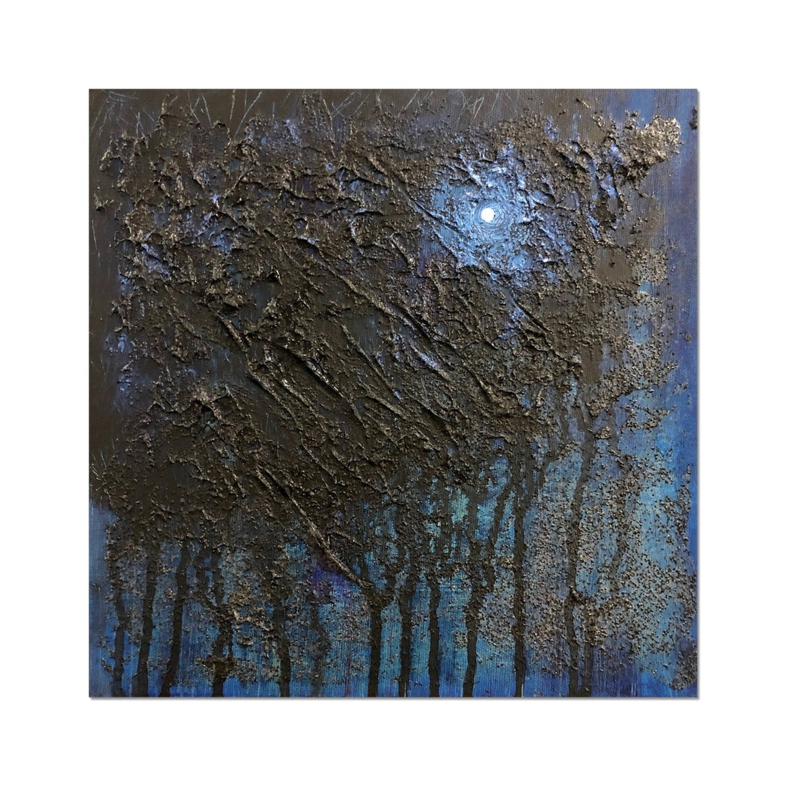 The Blue Moon Wood Abstract Prints