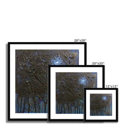 The Blue Moon Wood Abstract Painting | Framed &amp; Mounted Prints From Scotland