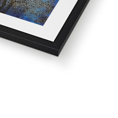 The Blue Moon Wood Abstract Painting | Framed &amp; Mounted Prints From Scotland