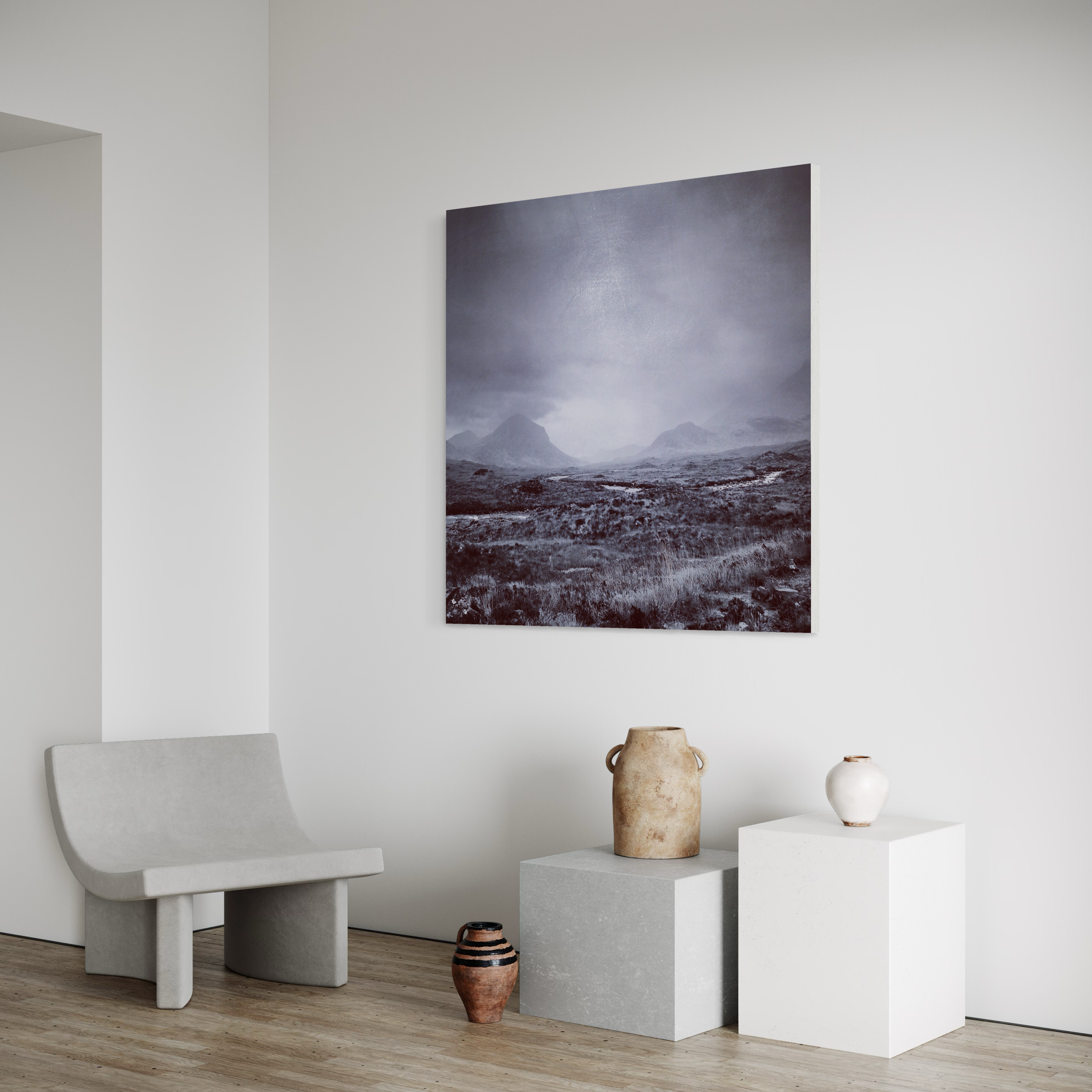 The Brooding Cuillin Statement Interior Wall Art Canvas.