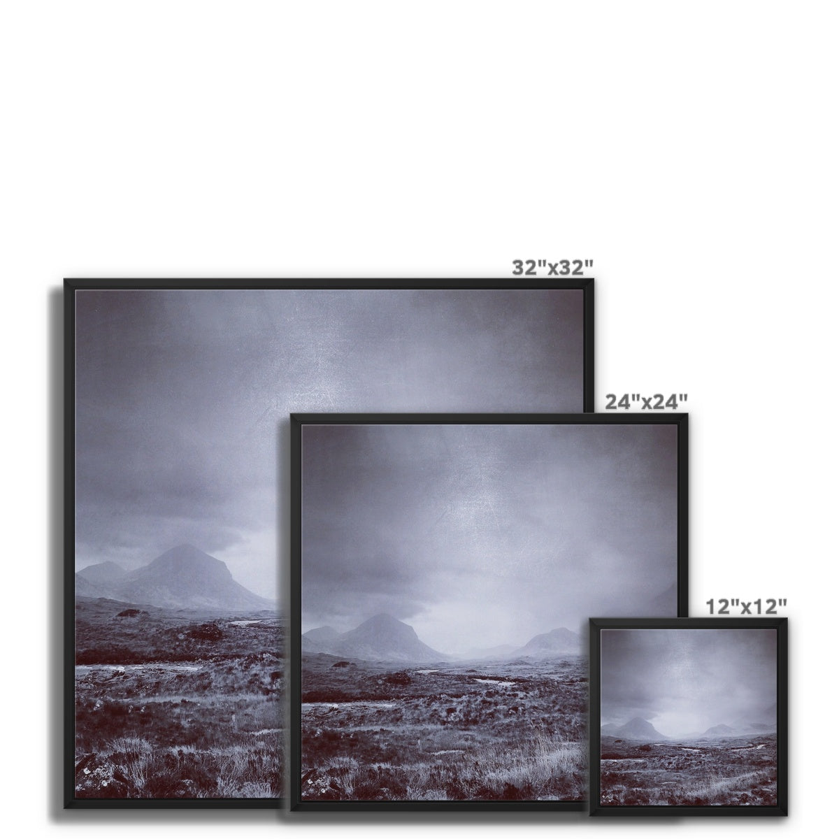 The Brooding Cuillin Framed Canvas.