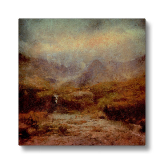 The Brooding Fairy Pools Eco Art Canvas Print | Scottish Art Gifts