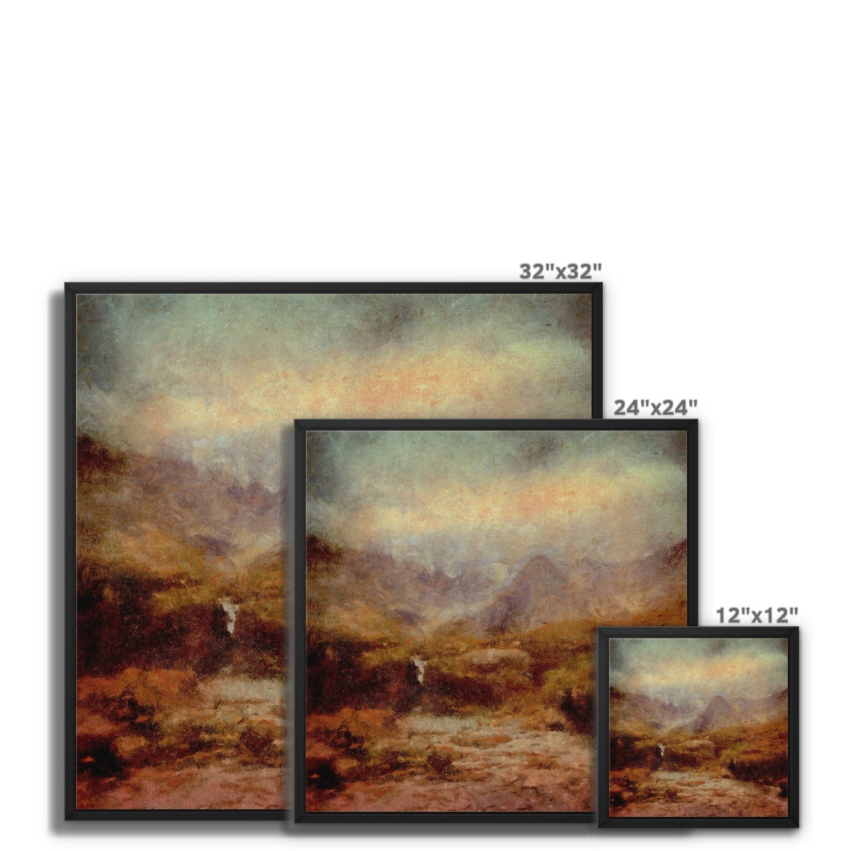 The Brooding Fairy Pools Framed Canvas.