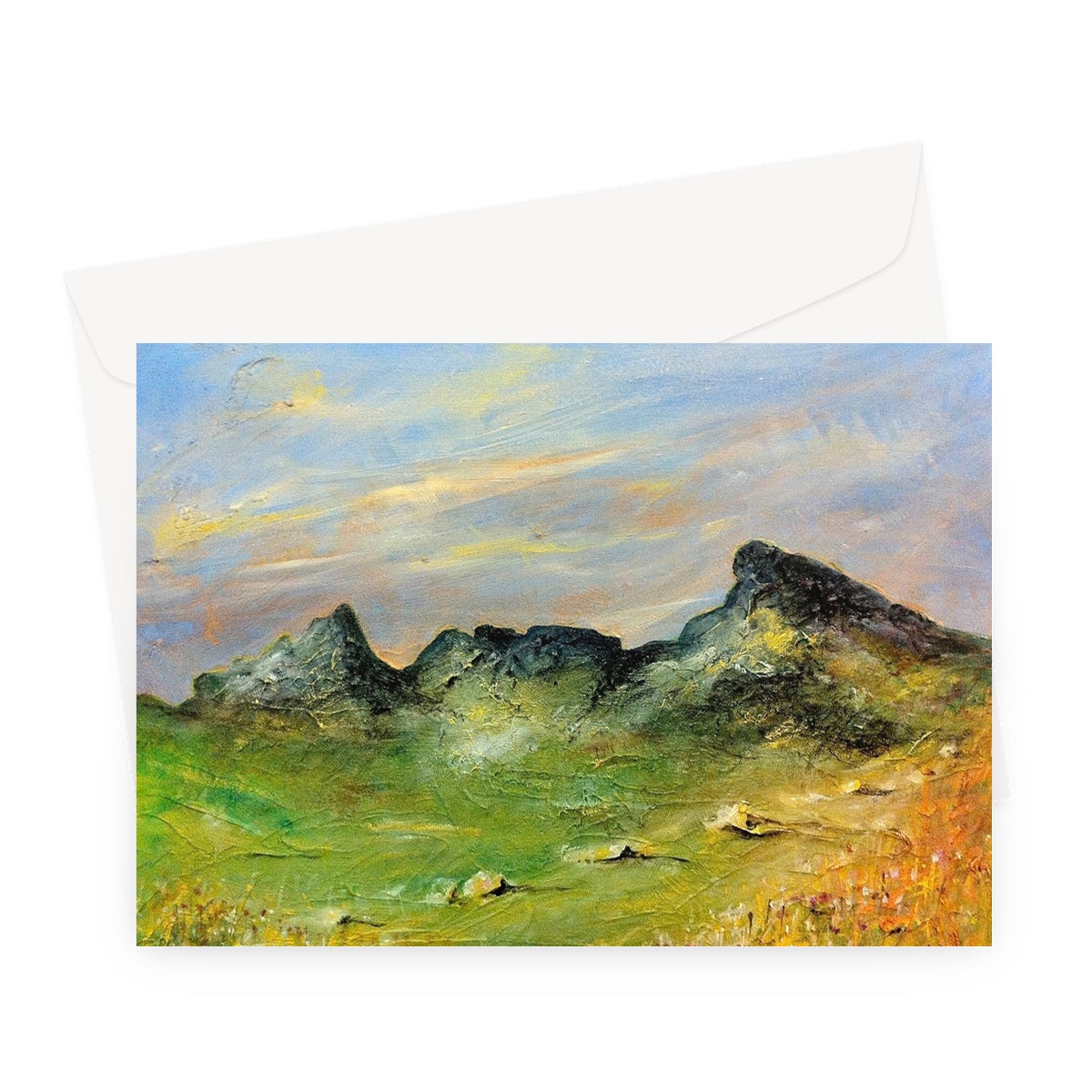 The Cobbler Scottish Art Gifts Greeting Card | Scottish Lochs &amp; Mountains Art Gallery | Paintings, Prints, Homeware and Art Gifts From Scotland By Scottish Artist Kevin Hunter