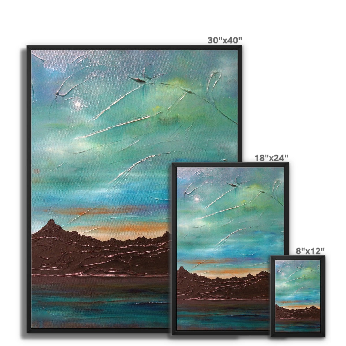The Cuillin From Elgol Framed Canvas.