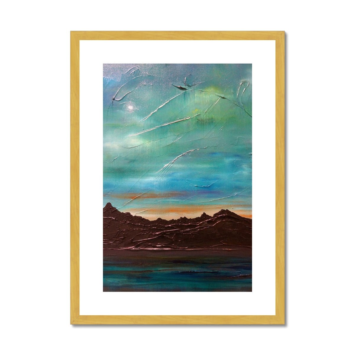 The Cuillin From Elgol Skye Painting | Antique Framed & Mounted Prints From Scotland