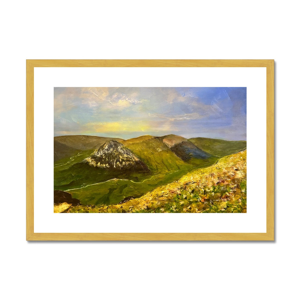 The Devil’s Point From Cairn a Mhaim Painting | Antique Framed & Mounted Prints From Scotland