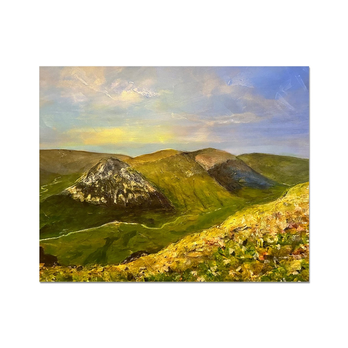 The Devil’s Point From Cairn a Mhaim Painting | Artist Proof Collector Prints From Scotland