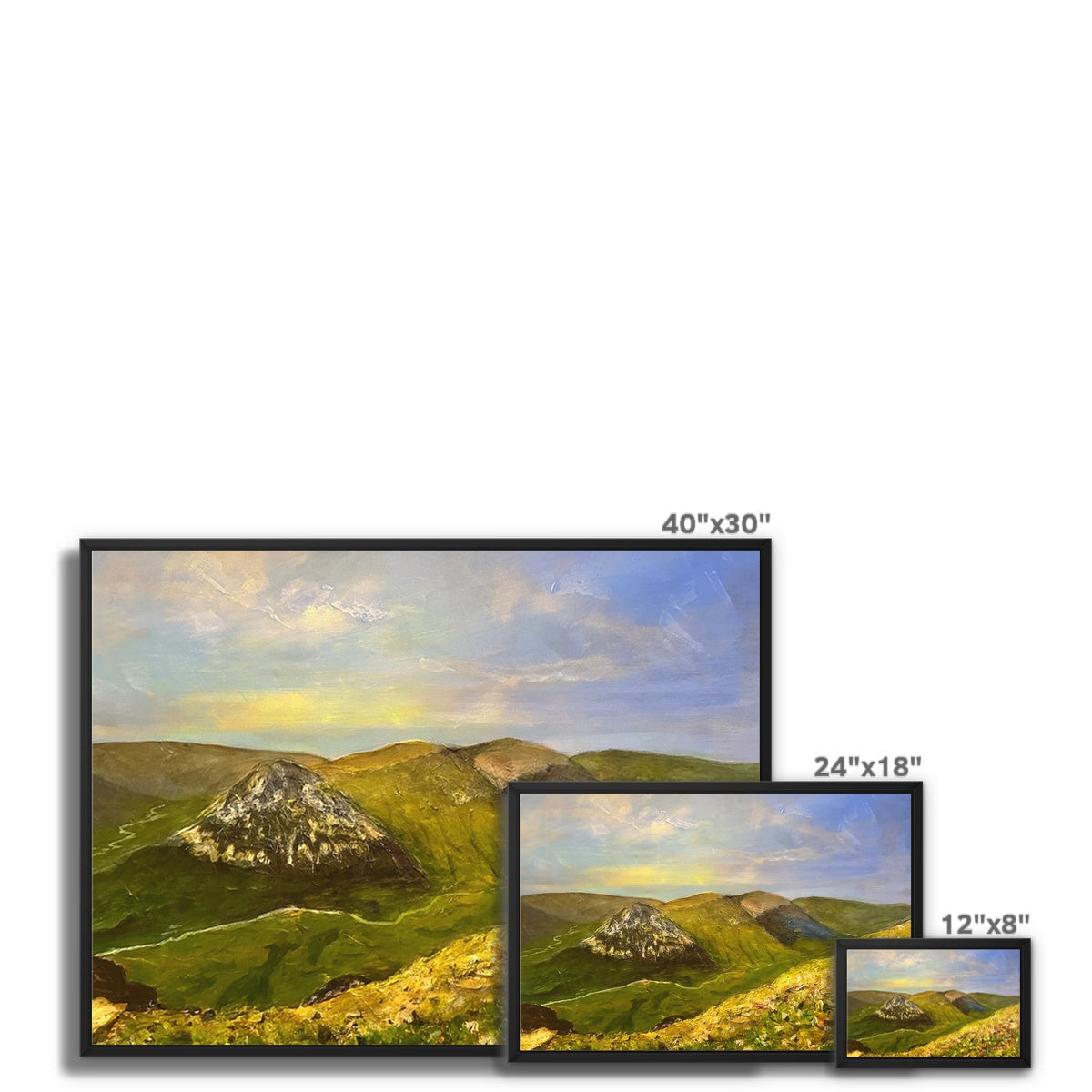 The Devil’s Point From Cairn a Mhaim Painting | Framed Canvas Prints From Scotland