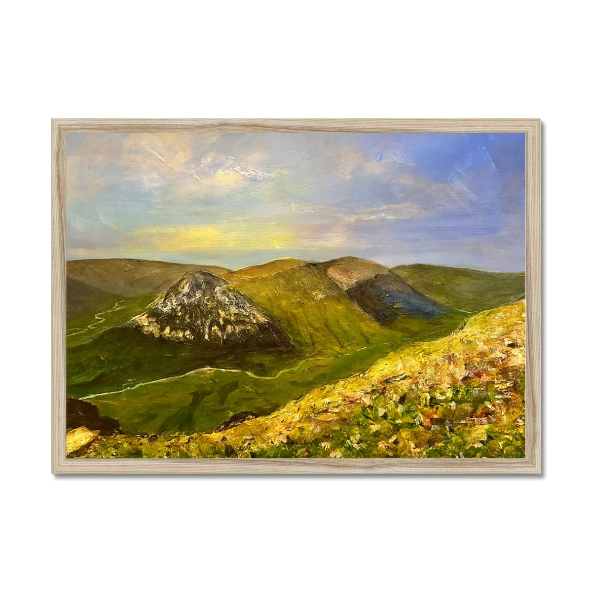 The Devil’s Point From Cairn a Mhaim Painting | Framed Prints From Scotland