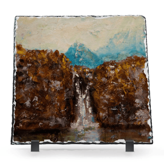 The Fairy Pools Skye Scottish Slate Art | Scottish Art Gifts