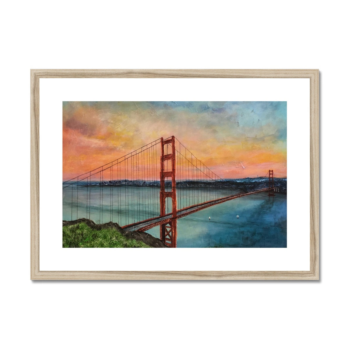 The Golden Gate Bridge Painting | Framed & Mounted Prints From Scotland