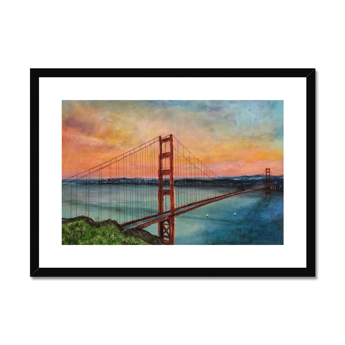 The Golden Gate Bridge Painting | Framed & Mounted Prints From Scotland