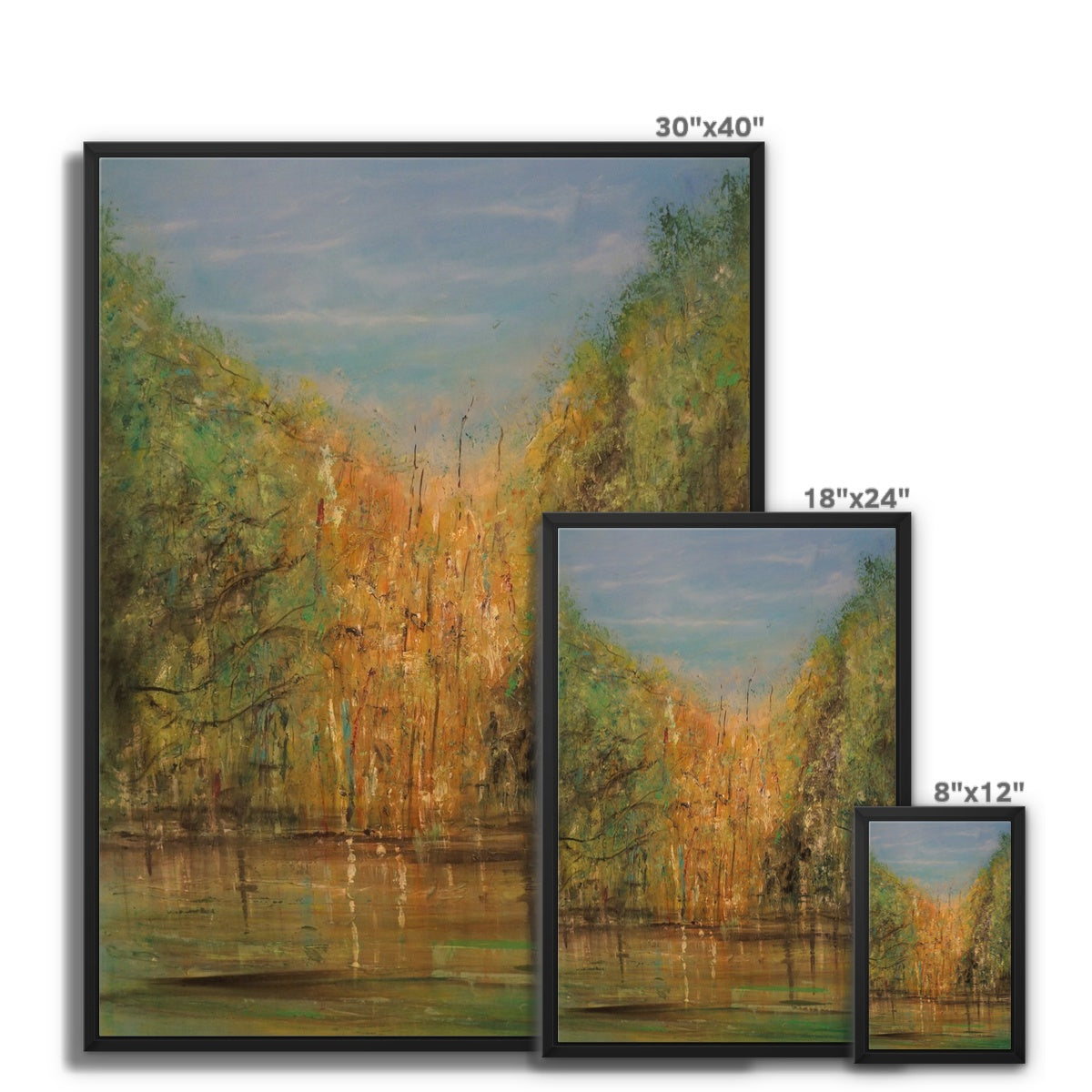 The Hidden Highland Lochan Painting | Framed Canvas Prints From Scotland