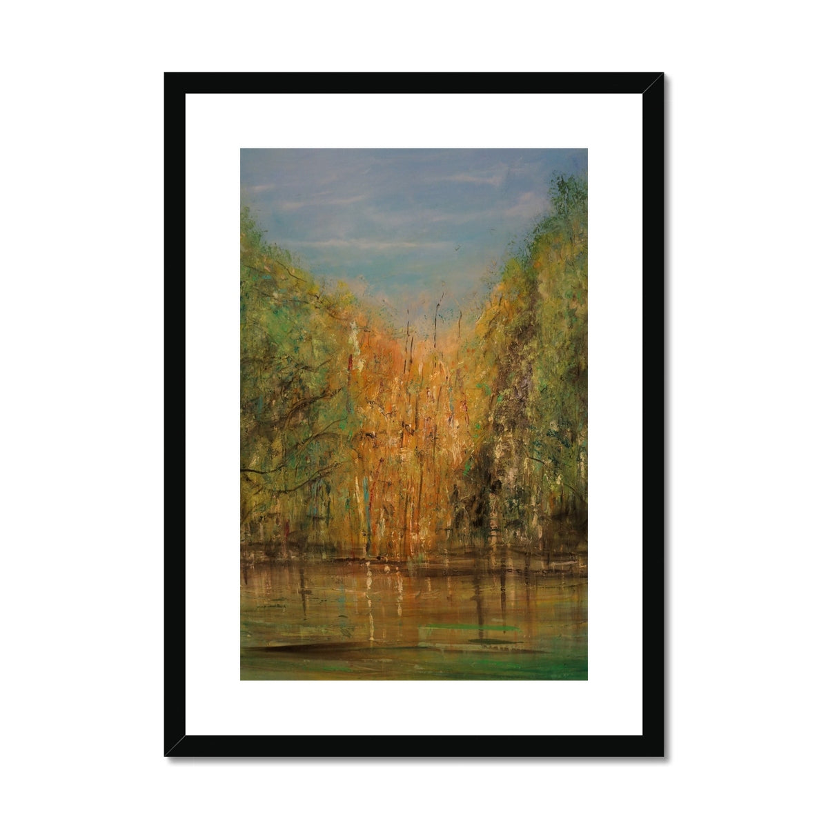 The Hidden Highland Lochan Painting | Framed & Mounted Prints From Scotland