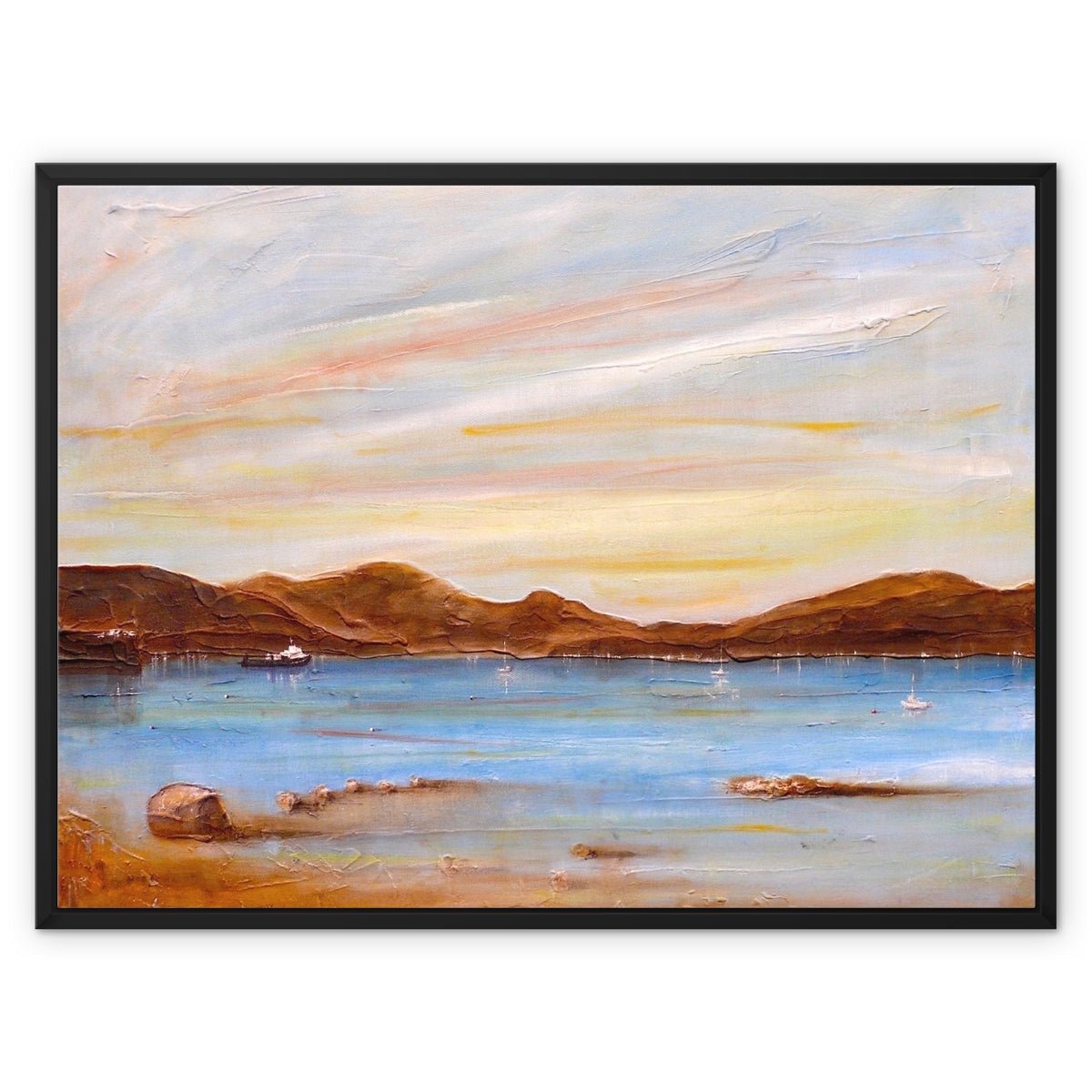 The Last Ferry To Dunoon Painting | Framed Canvas Prints From Scotland