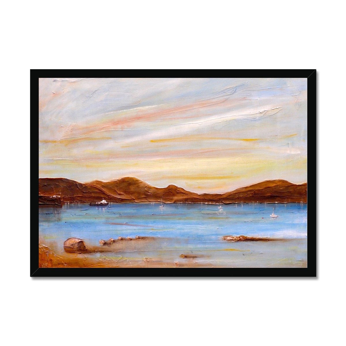 The Last Ferry To Dunoon Painting | Framed Prints From Scotland