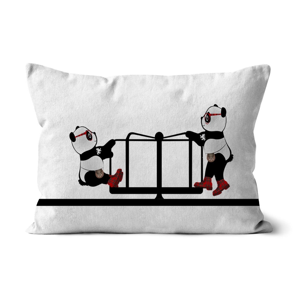 The Merry Go Round | Panda Disco | Graphic Art | Cushion