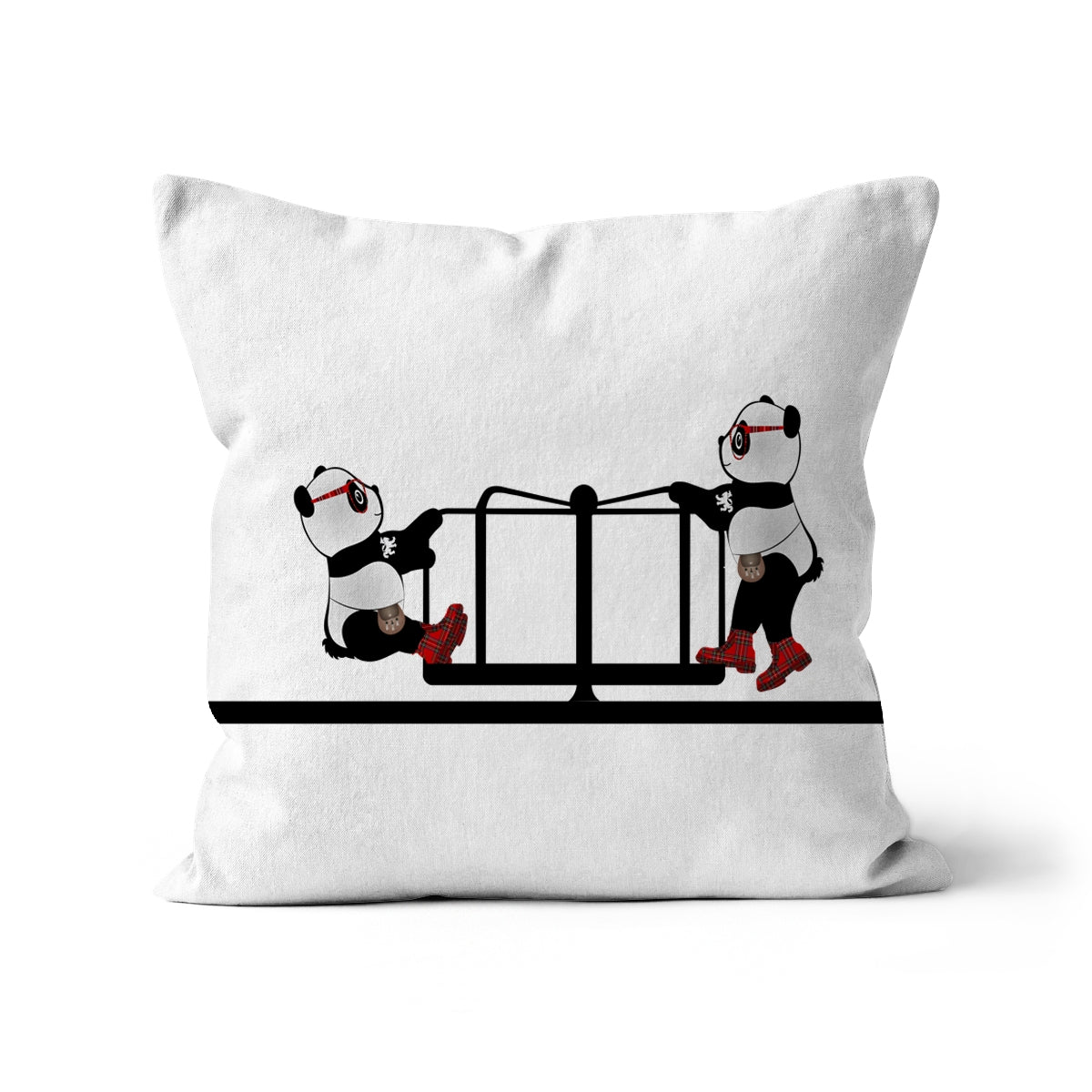 The Merry Go Round | Panda Disco | Graphic Art | Cushion