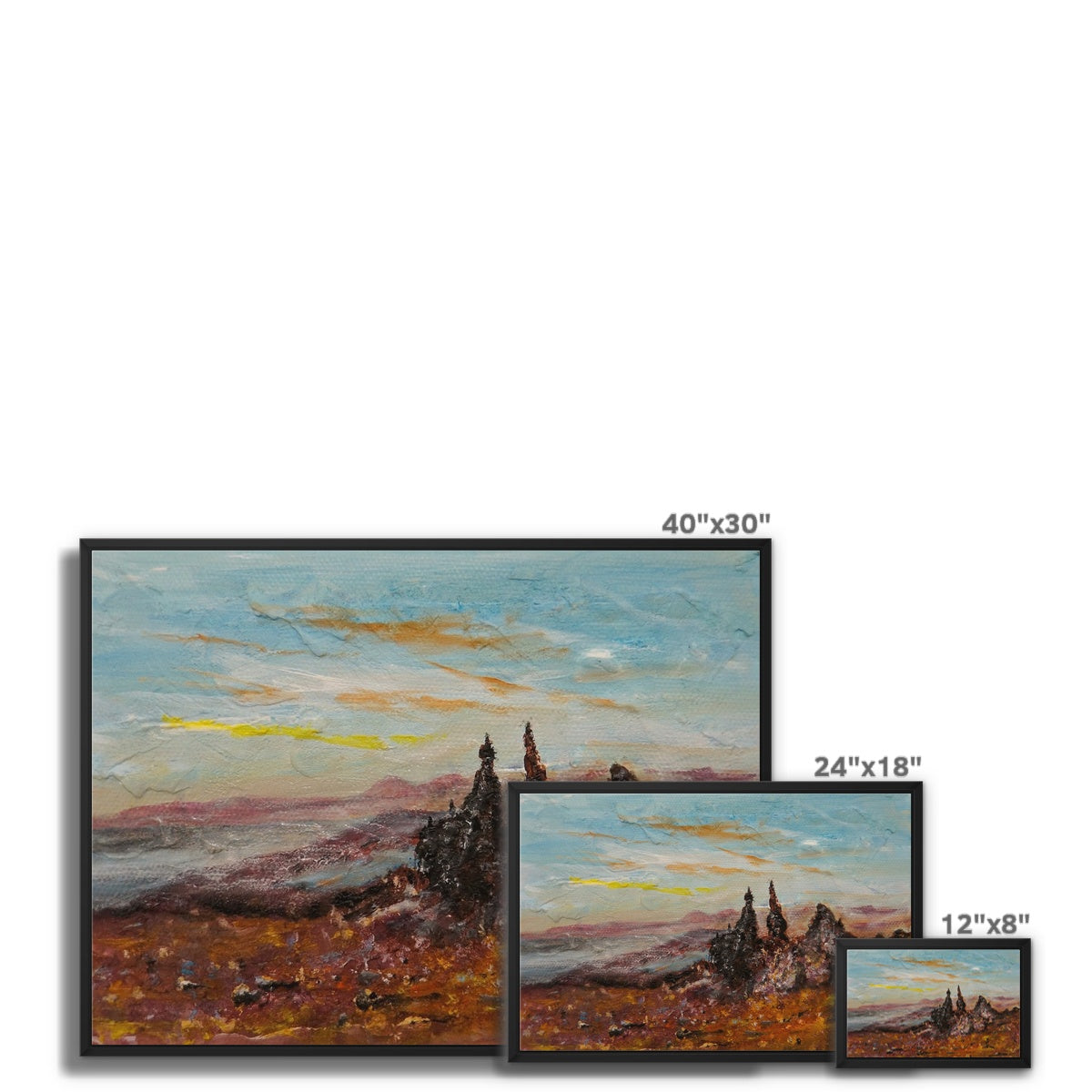 The Old Man Of Storr Framed Canvas.