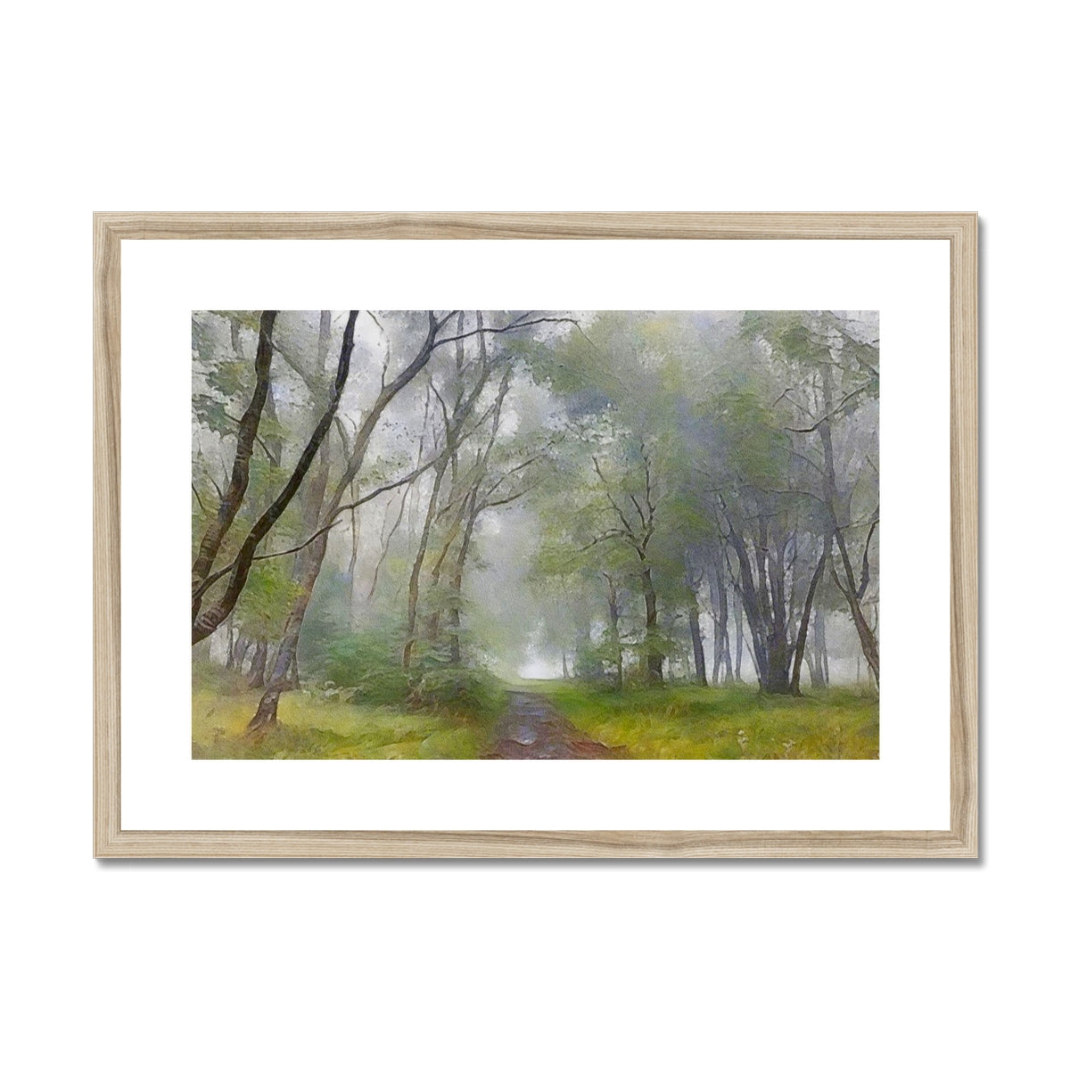 The Path To The Highland Mist Painting | Framed & Mounted Prints From Scotland