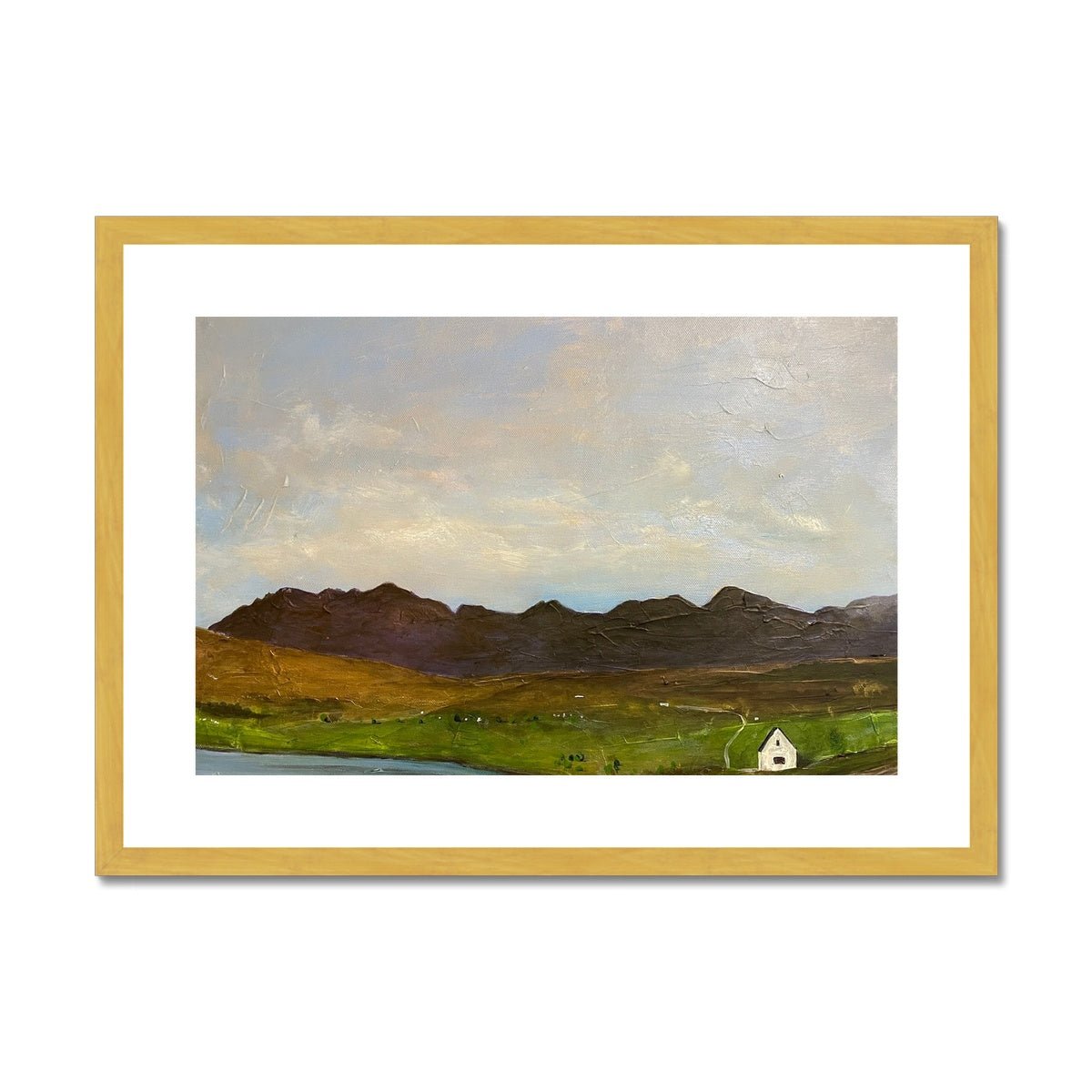 The Road To Carbost Skye Painting | Antique Framed & Mounted Prints From Scotland