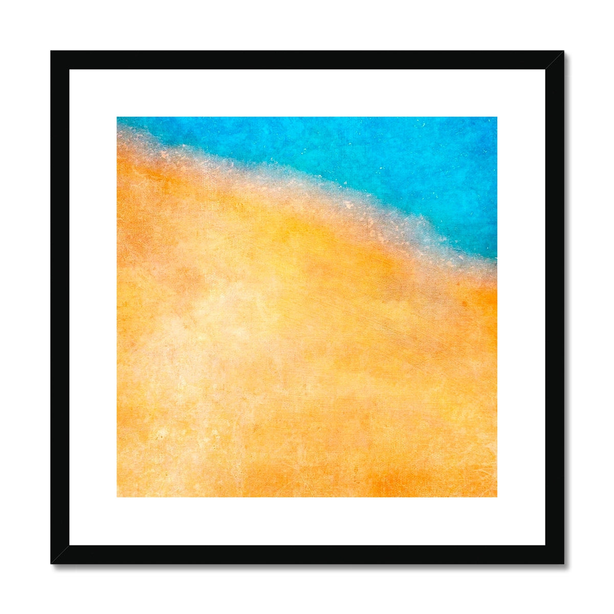 The Shoreline Abstract Painting | Framed &amp; Mounted Prints From Scotland