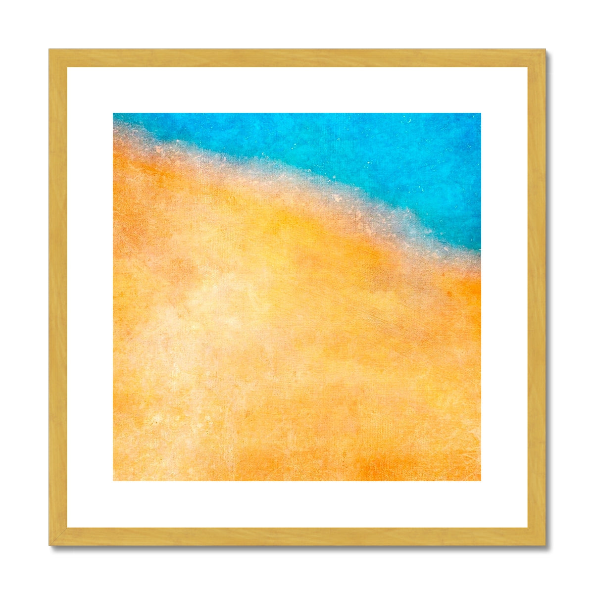 The Shoreline Abstract Painting | Antique Framed & Mounted Prints From Scotland