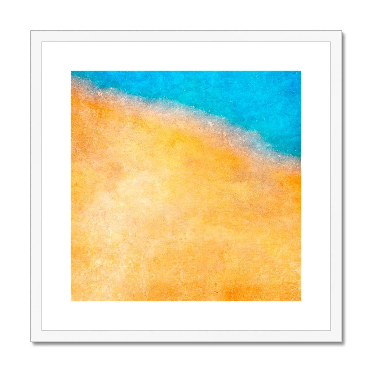 The Shoreline Abstract Painting | Framed & Mounted Prints From Scotland