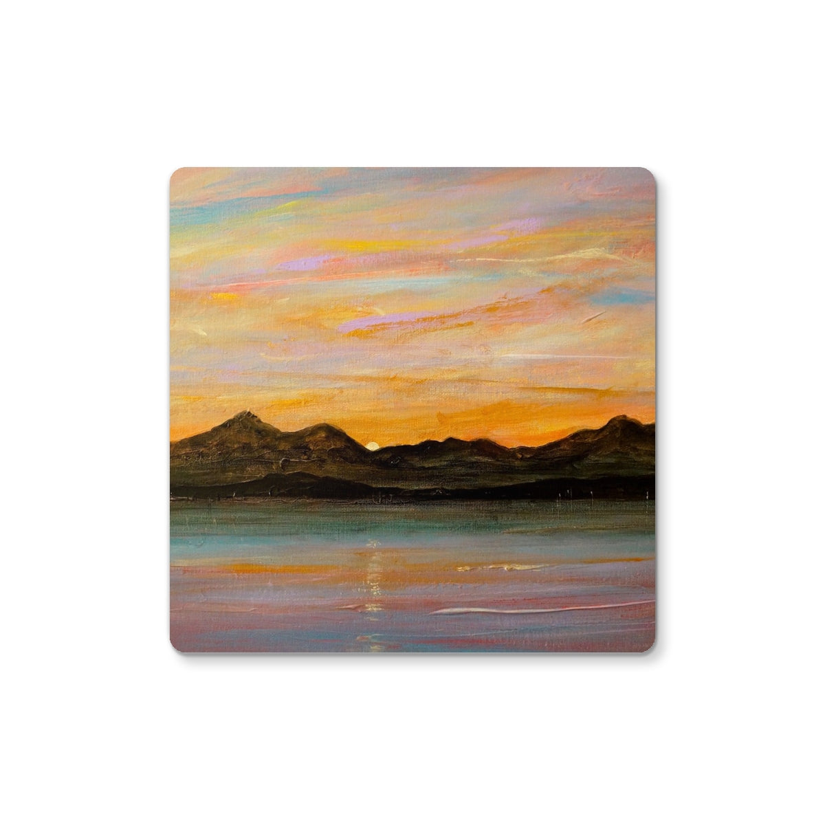 The Sleeping Warrior Arran | Scottish Art Gifts | Coaster