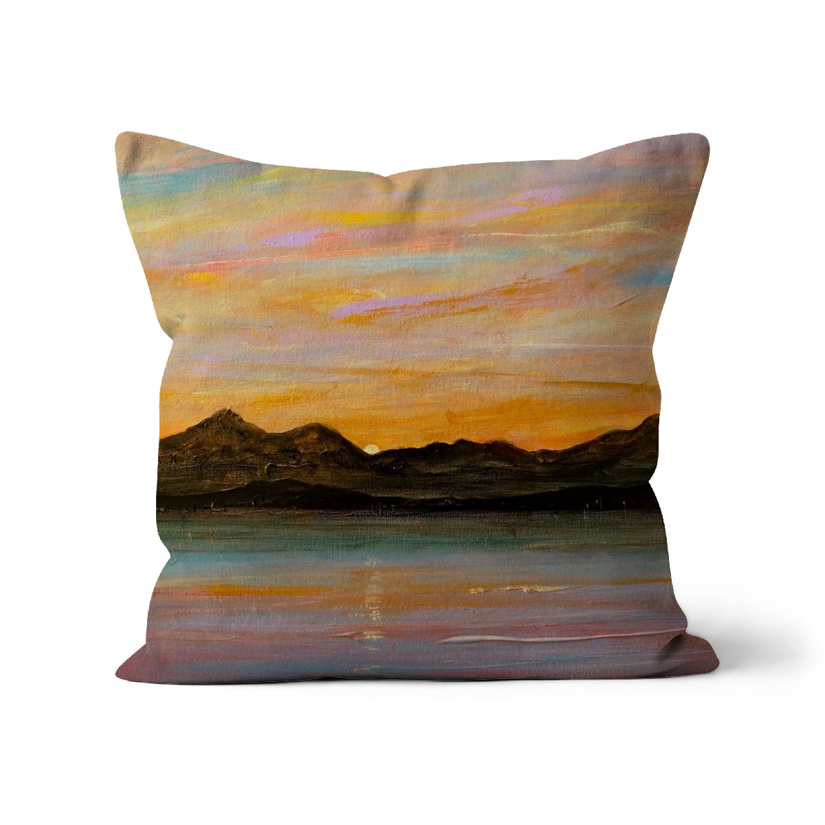 The Sleeping Warrior Arran Cushion.