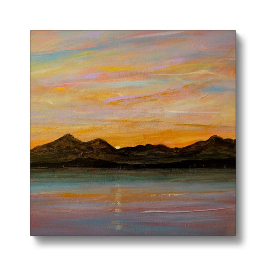 The Sleeping Warrior Arran Eco Art Canvas Print | Scottish Art Gifts