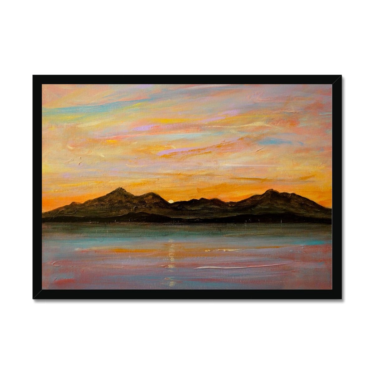 The Sleeping Warrior Arran Painting | Framed Prints From Scotland