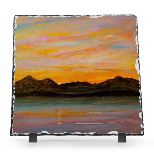 The Sleeping Warrior Arran Scottish Slate Art | Scottish Art Gifts