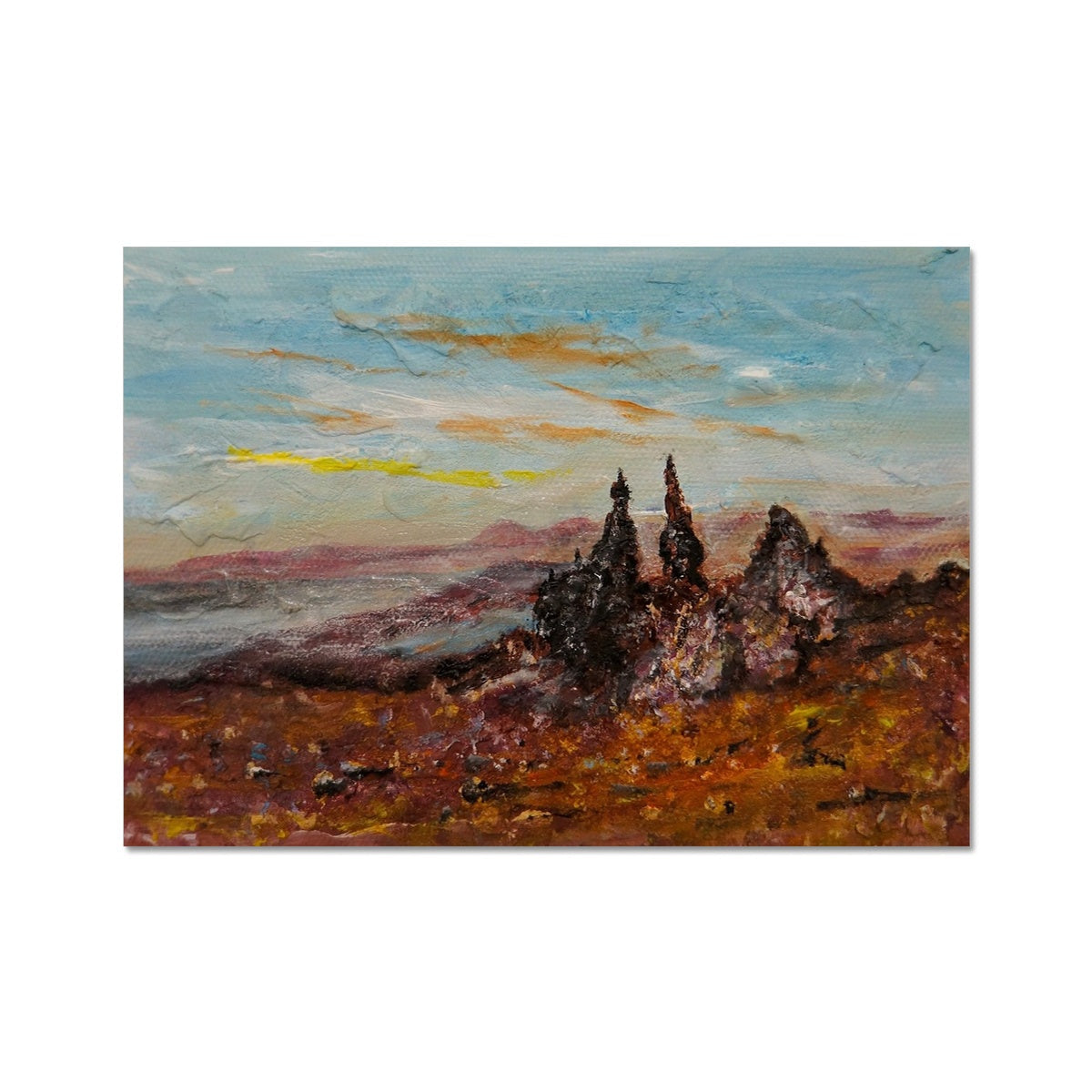 The Storr Skye Painting | Signed Art Prints From Scotland | By Scottish Artist Hunter