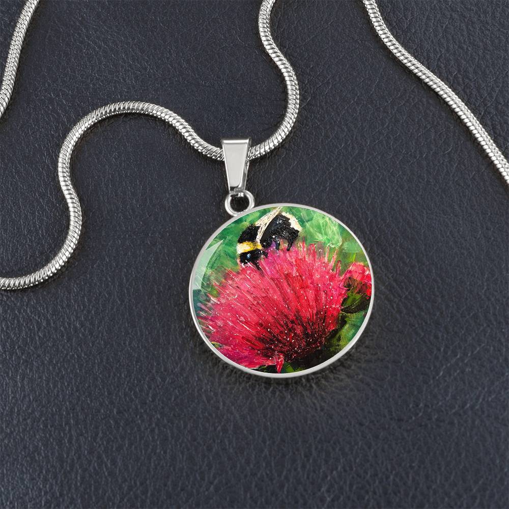 The Thistle & The Bee | Scottish Art Jewelry | Luxury Designer Necklace