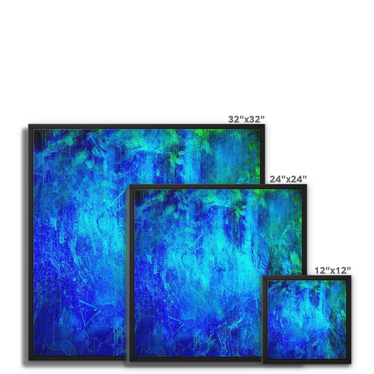 The Waterfall Abstract Painting | Framed Canvas Prints From Scotland